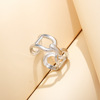 Fashionable one size brand ring stainless steel suitable for men and women, simple and elegant design