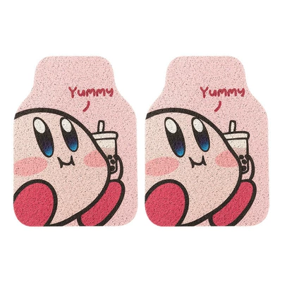 Dirt-Resistant and Non-Slip Mats for the Car — Universal Foot Pad - milk-tea-color-carpet-loop-floor-mats-set-of-2