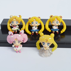Bulk anime office figurines, Sailor Moon Q board wedding Saori Hime Tsukino Usagi toy model 5 types 