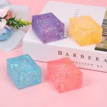 Aurora Ice Cube Maltose Squishy Декомпрессионный вентиляционный шарик с медленным отскоком Tofu Ball Squishy Оптовая продажа