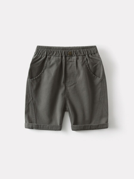 summer children's solid color fashionable trousers for boys