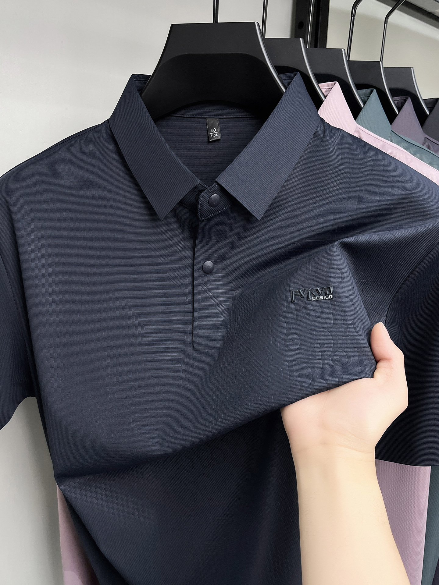 Breathable quality silk short sleeve T-shirt for leisure
