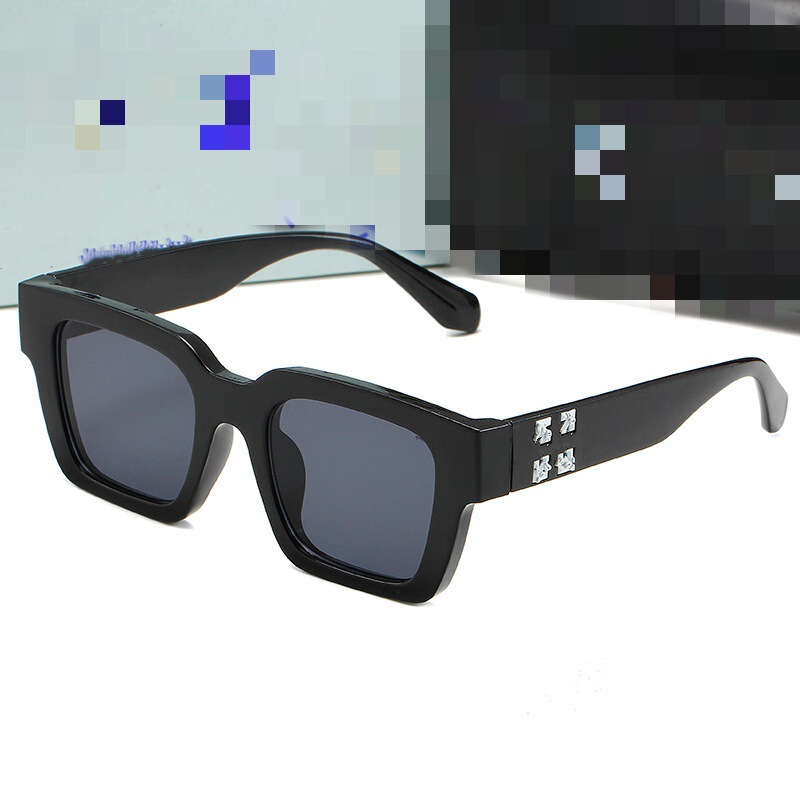 European and American X-Print Sunglasses Small Frame 6056 New Style Trendy Sunglasses Internet Celebrity Style Personalized Uv Protection Sunglasses