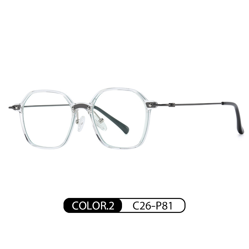Nueva luz anti-azul gafas de moda retro gafas marco femenino TJ859 ultra ligero TR90 puede ser equipado con gafas de miopía marco masculino