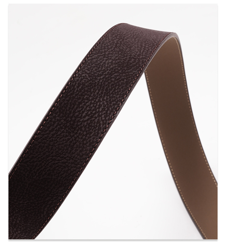 Neuer, vielseitiger Gürtel mit Dornschließe im schlichten Stil für Jeans und Kleider, strukturiertes Design mit gekreuztem Rand, ausgewählte Damengürtel_voghion.com