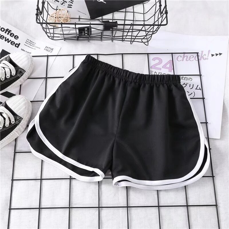Sports Shorts Women's Summer Casual Solid Color Three-point Pants Korean Style Fashion Yoga Beach Pants Candy Color Hot Pants Wide Legs