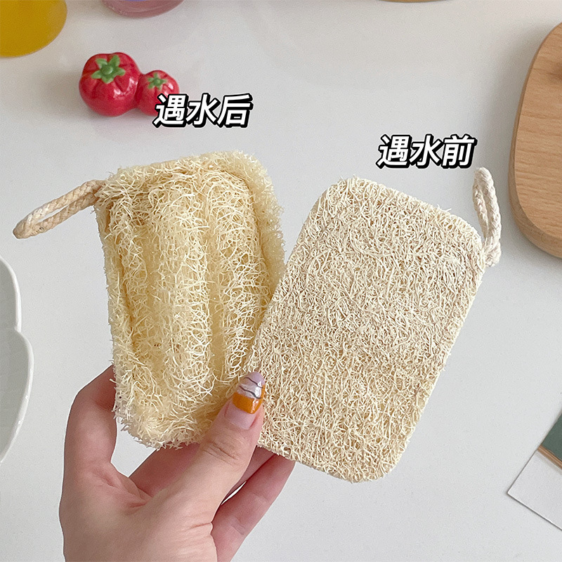 Mooney Cleaning Loofah Biodegradable Pot Scrubber Magic Cleaning Cloth Household Dishwashing Loofah Pulp Oil Stain Remover Dish Cloth
