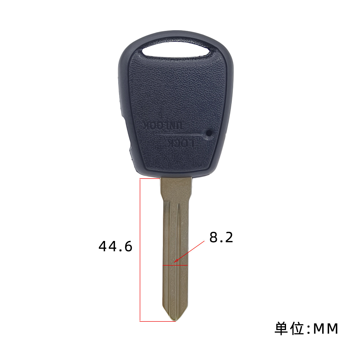 Suitable for Kia千里马 Straight Side 1-Button Remote Control Car Key Straight Replacement Shell with 5 Types of Key Embryos