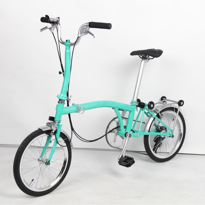 Source Factory Guoxiaobu 70% off Folding Bicycle 16-Inch British-Style Small Bike 9-Speed Overseas Warehouse Dropshipping