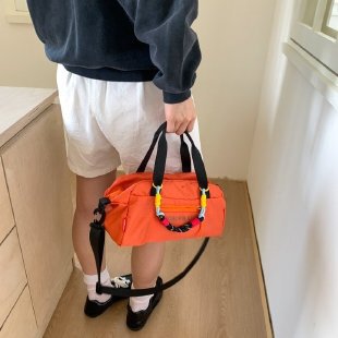 卸売 夏用 シングルショルダー クロスボディバッグ おしゃれ カジュアル オレンジ ナイロン生地 ジッパー付き バックパック|undefined