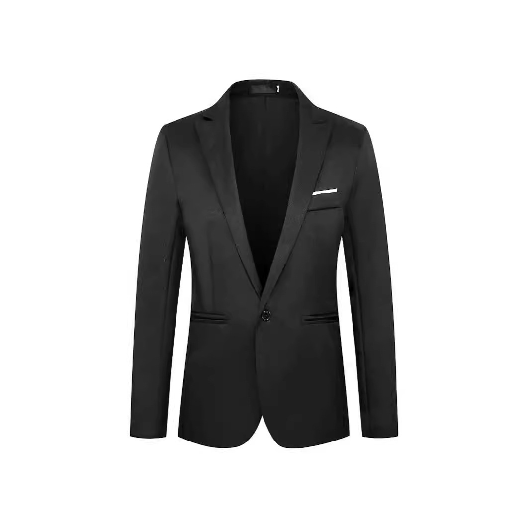 Foreign Trade Men's Suit Jacket Solid Color Slim Single-row One-button Youth Fashion Casual Single Suit