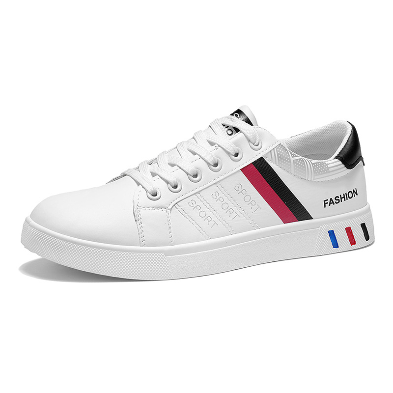 Primavera nuevos zapatos casuales para hombres zapatos de skate de tendencia transpirables zapatos blancos pequeños zapatos deportivos de hombre bajo tamaño transfronterizo
