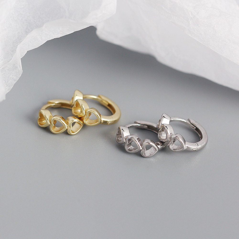 Heart No Inlaid Plating Earrings display picture 7