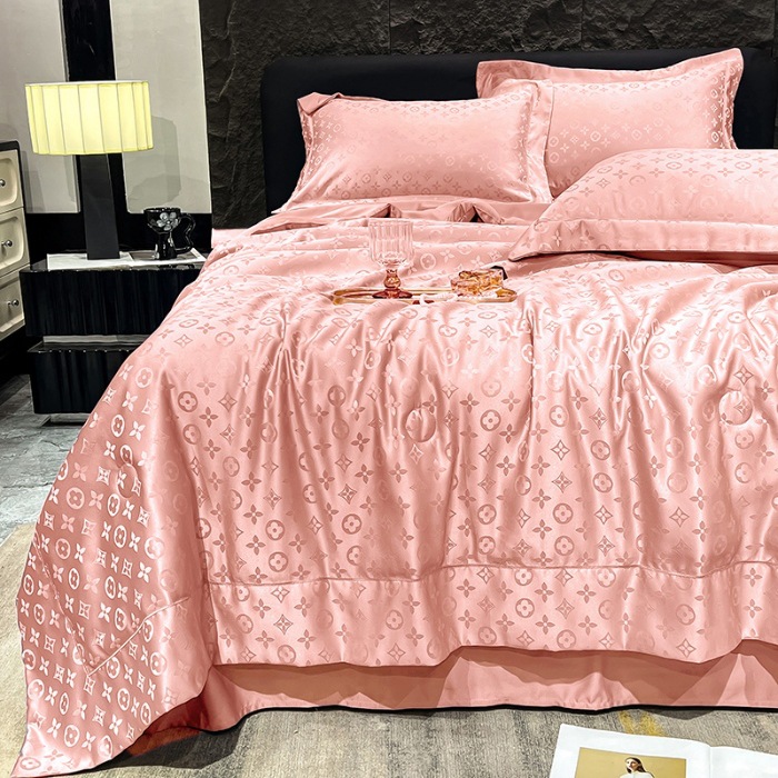 녹색-핑크 옥 여름