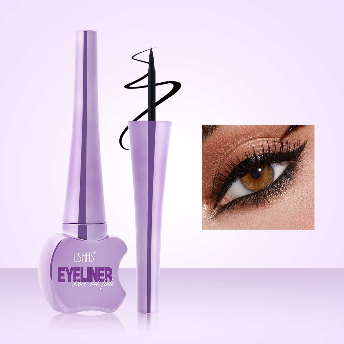 USHAS línea de ojos transfronteriza europea y americana no decoloración no es fácil de manchar líquido impermeable línea de ojos líquida EL679