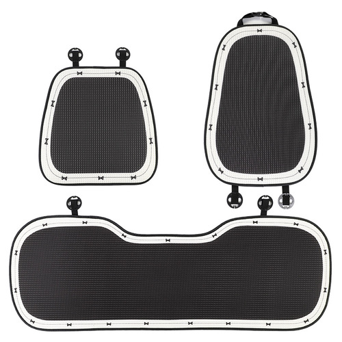 Summer ice silk car seat cushion, bow print car seat cushion, breathable and cool, simple car interior supplies