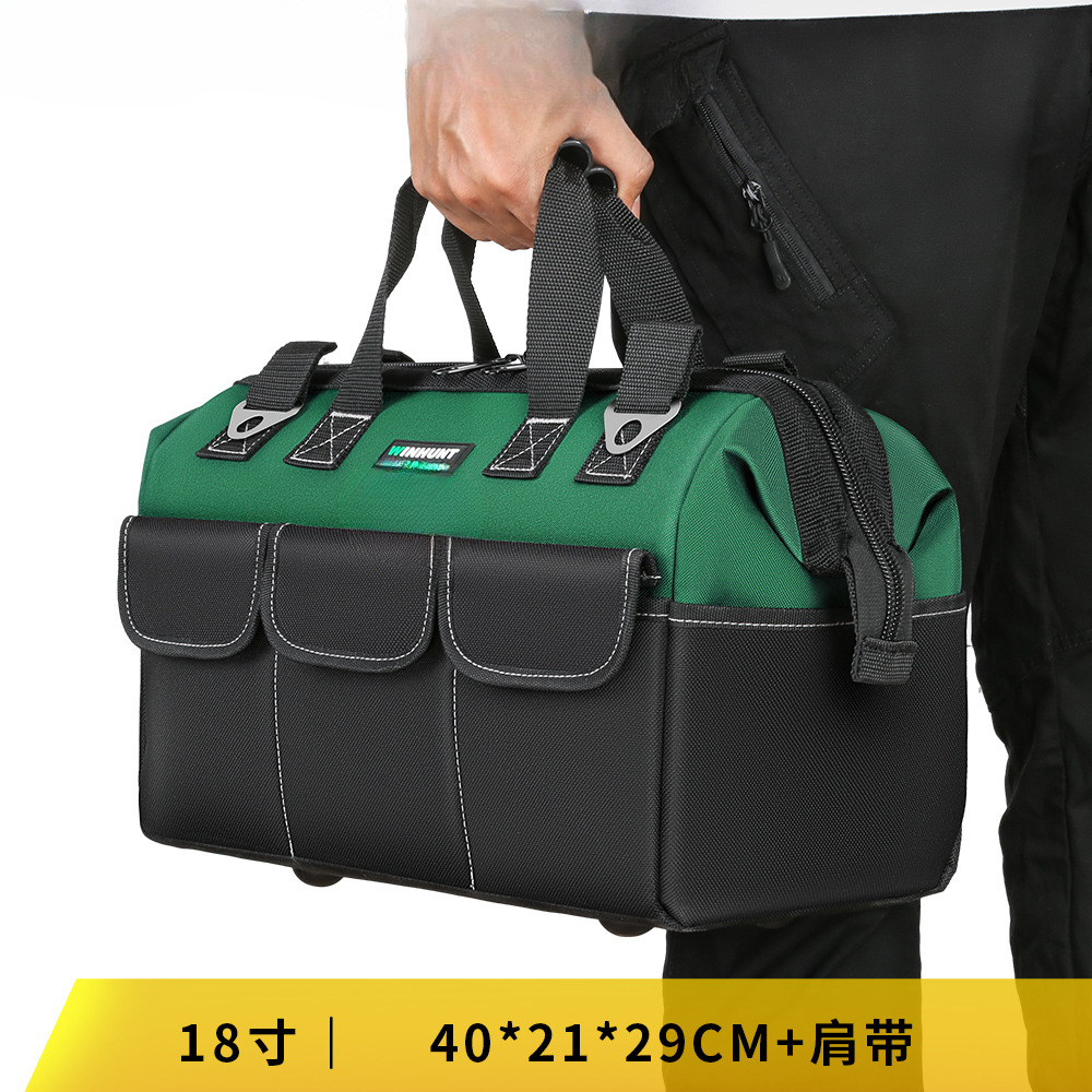 Kit de herramientas fuerte y duradero Kit de herramientas de lona gruesa caja de herramientas resistente al desgaste caja de herramientas de hardware caja de almacenamiento