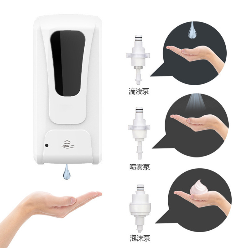 Nuevo tipo de máquina de jabón de inducción tipo pared lavadora de manos automática máquina de inducción de desinfectante de manos automático inodoro jabón de baño image 9