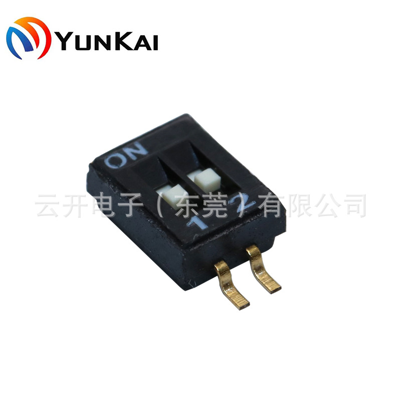 2位 贴片1.27MM脚距 1-10位 DIP SWITCH 拨码开关
