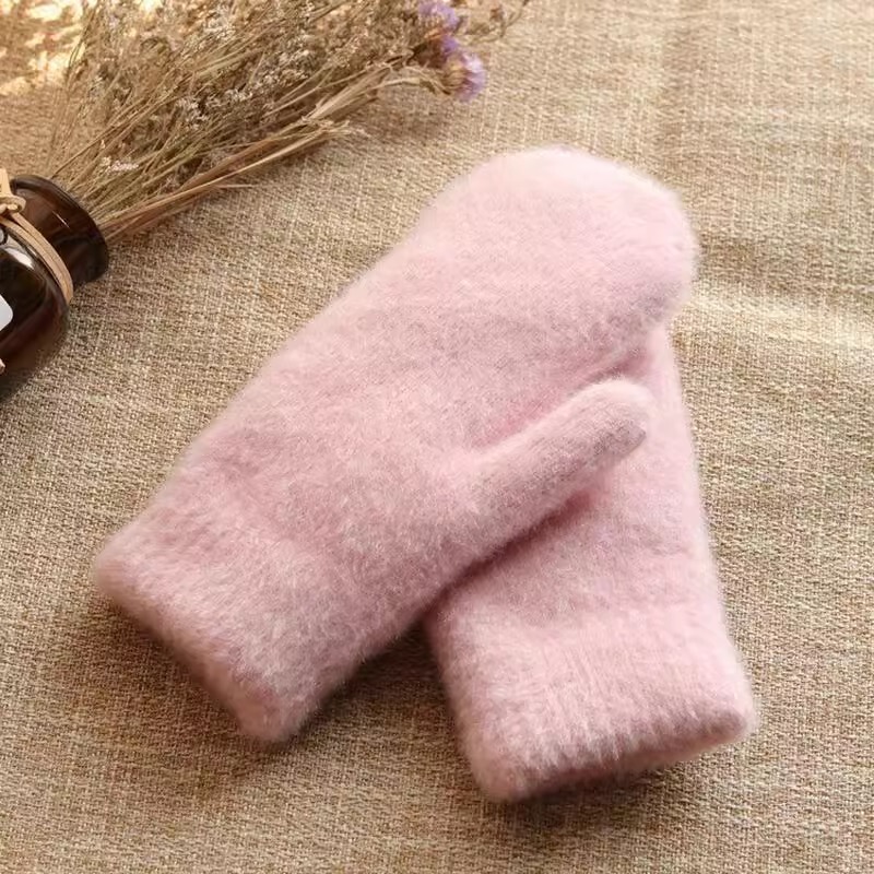 Ins女性は冬に保温パイル混紡包頭純色手袋学生がファッションに乗って寒波を防ぐ|undefined