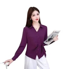 不规则系带V领短袖T恤女2025秋季新款气质显瘦设计感上衣小衫