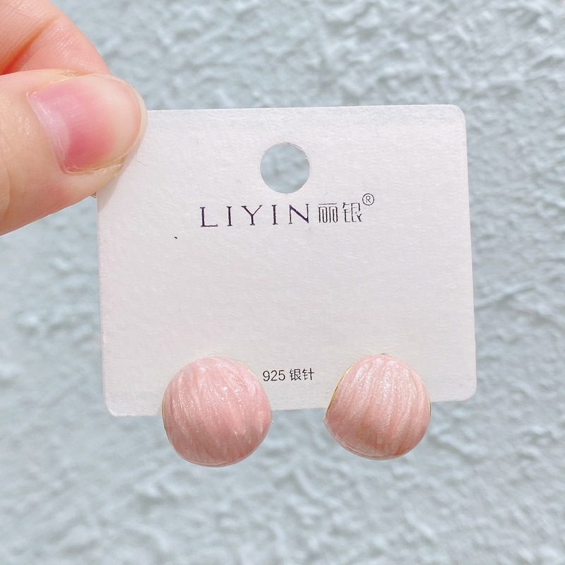 Liyin/Libeliying ドーパミンドロップ釉薬ペイントイヤリングニッチ春夏甘くて絶妙な s925 シルバー針イヤリング|undefined