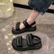 Sports Sandals Women's 2025 New Summer Internet Popular Popular Velcro Thick-soled Casual All-match Soft-soled Beach Shoes