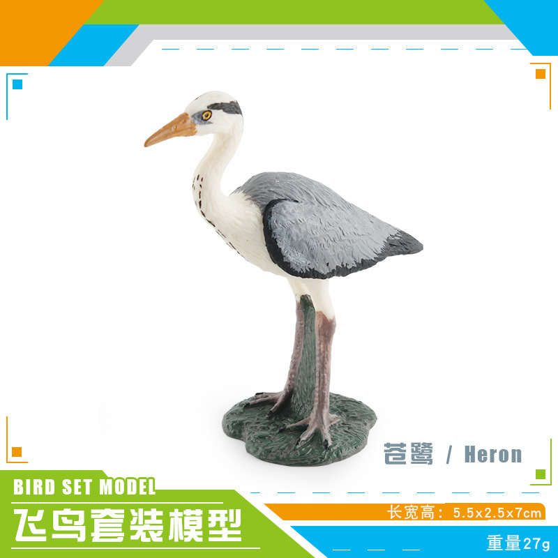 Simulación transfronteriza de aves modelo animal de pájaros flamencos, gorriones, papillones, juguetes de decoración estática