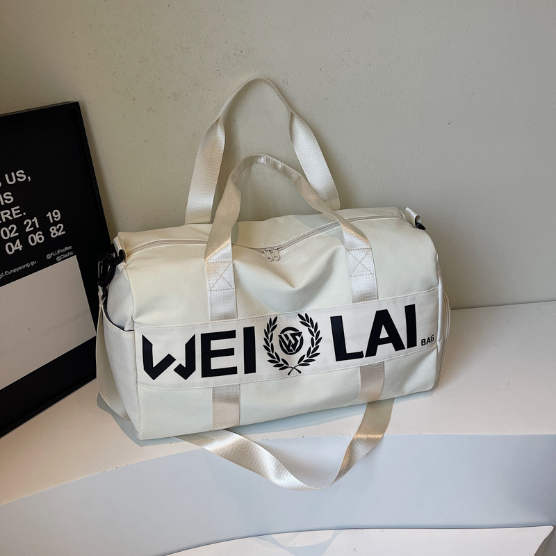 Bolsa de fitness separación seca y húmeda bolsa de natación de mujer bolsa deportiva de entrenamiento de tela Oxford bolsa de viaje portátil de corta distancia image 8