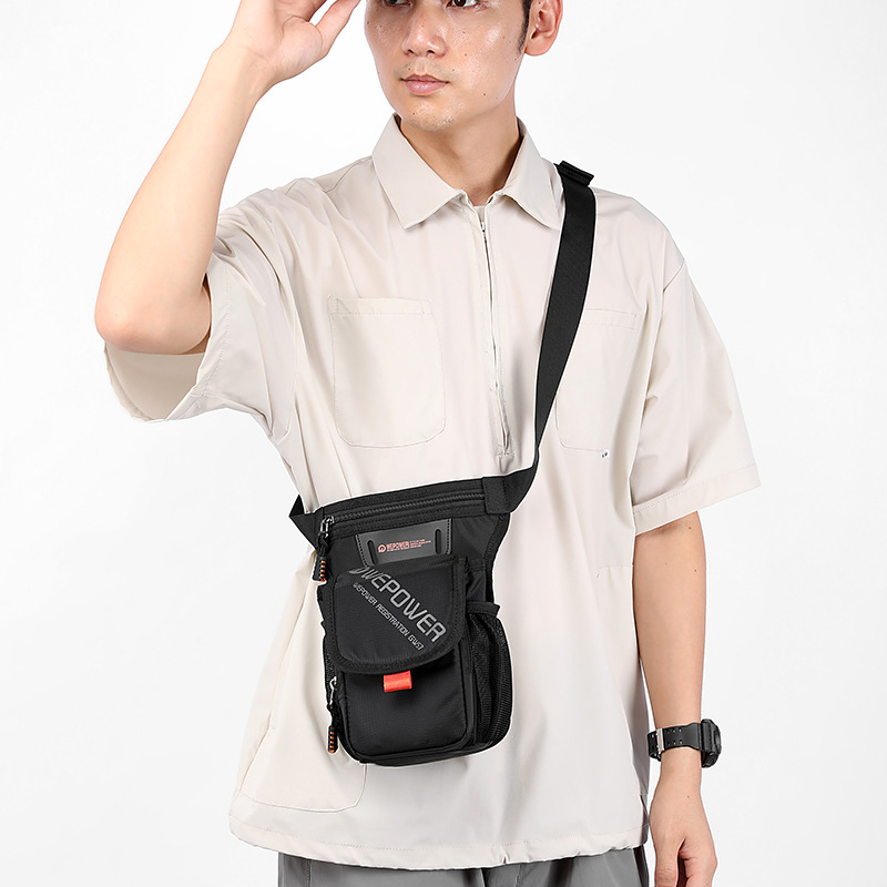 WEPOWER bolso de cintura deportivo al aire libre multifuncional para caminar bolso de hombro de hombre bolso de teléfono móvil bolso de piernas de bicicleta