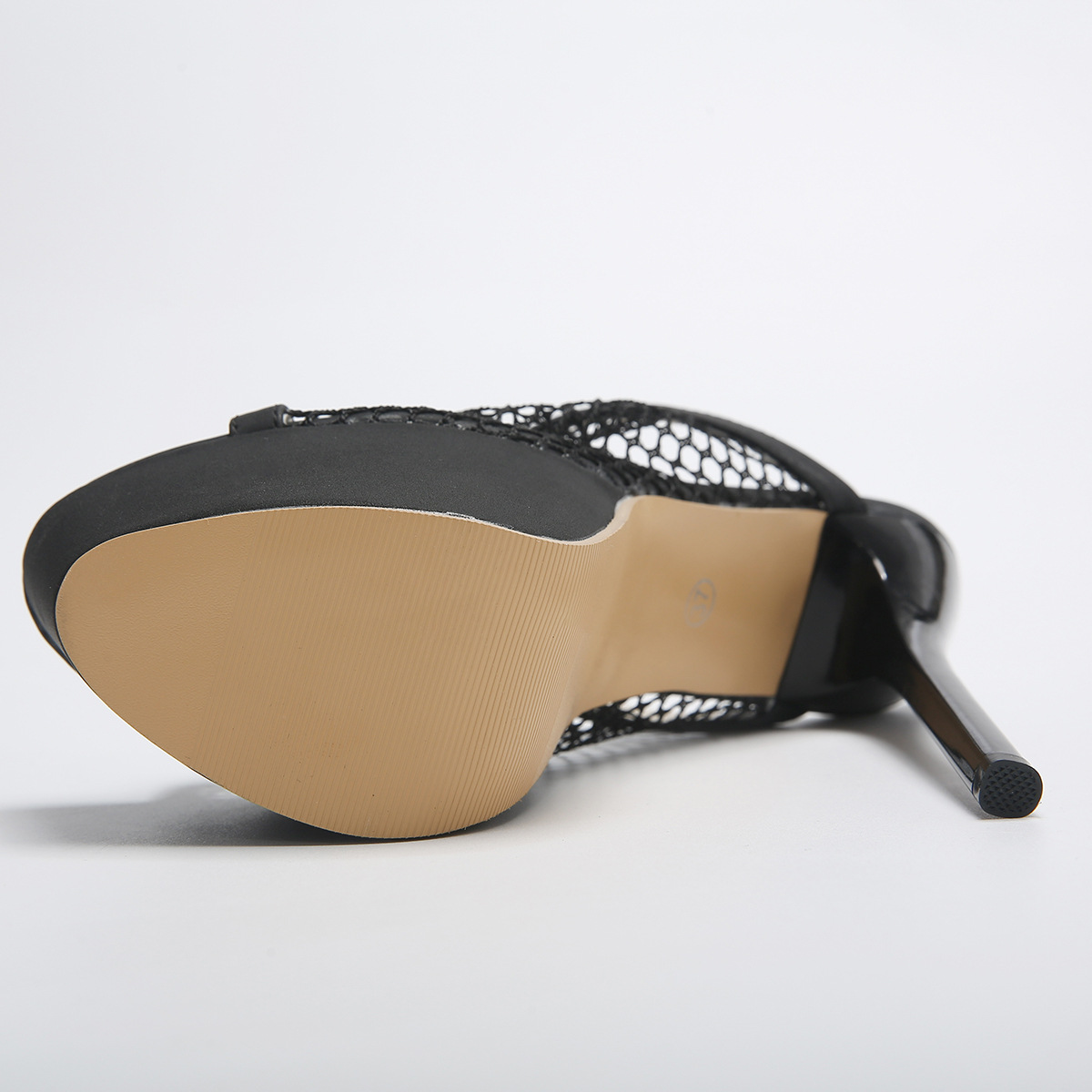 Große Größe sexy Mode-Stil ausgehöhlt Mesh Fischmaul cm High Heels Walking coole Hausschuhe für Frauen_voghion.com