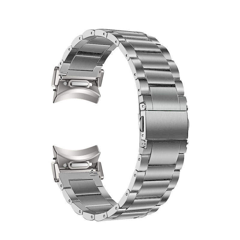 Suitable for Samsung Watch Galaxy Watch7/6/5/4 Button Head Titanium Steel Three-Bead Flat Buckle Strap Tool