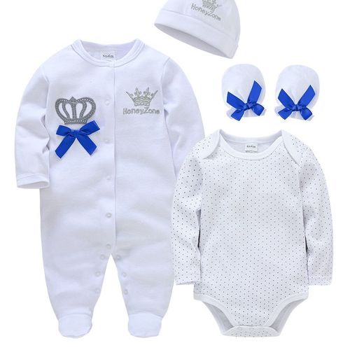 Cross-border autumn baby infant onesie 0-1 year old baby long sleeve clothes diaper cover pure cotton wholesale manufacturer