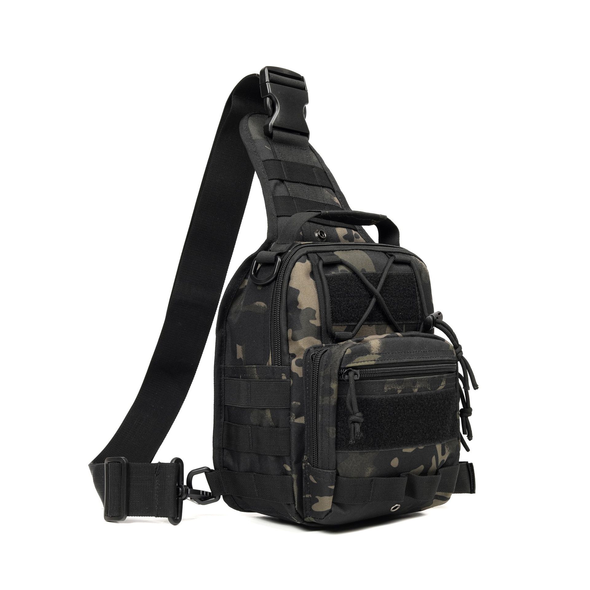 Bolso bandolera para deportes transfronterizos al aire libre, bolso de hombro Luya de pesca, bolso de pecho táctico unisex al por mayor