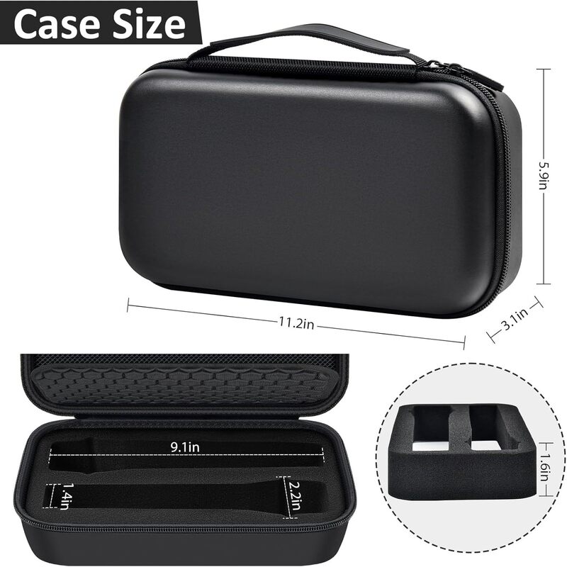 Wireless Microphone Case Compatible with Jbl Two-Microphone Systems, with Separate Compartments and a Mesh Bag, for Singing Receivers Wireless Microphone Case Compatible with Jbl Two-Microphone Systems, with Separate Compartments and a Mesh Bag, for Singing Receivers