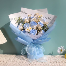 鲜花花艺制品;香皂花;圣诞装饰品