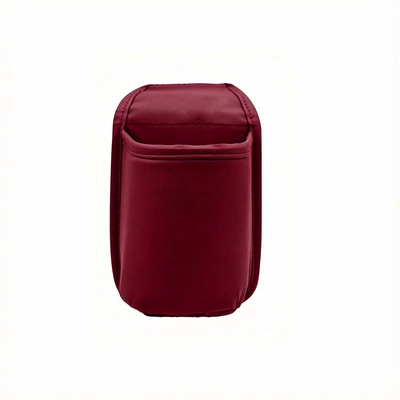 Car door storage box, in-car storage bag, cup holder, phone holder, side storage box, drink holder, car door cup holder (Car cup holder/beverage holder) - volcanic-red