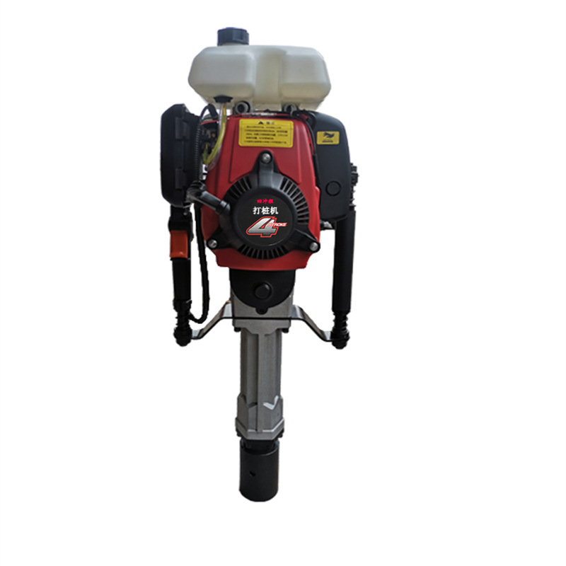手持式防汛打桩机 便携式液压植桩机 抗洪用四冲程打桩机