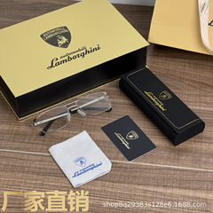 兰博基尼黑金升级款老花眼镜女防蓝光男高端中老年水晶老花镜批发