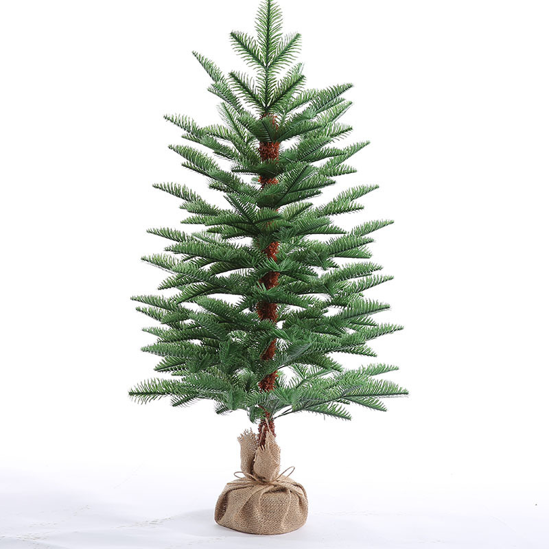 Transfronterizos venta caliente árbol de Navidad artificial árbol de escritorio pe decoración de Navidad decoración de árbol de Navidad pequeño árbol de Navidad