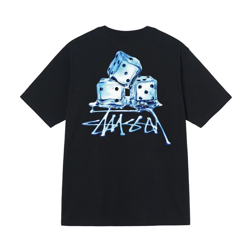 stusy スタッシー 2025年新作 8 男女兼用 半袖Tシャツ 夏 ブラック ホワイト メンズTシャツ ゆったり 230g|undefined