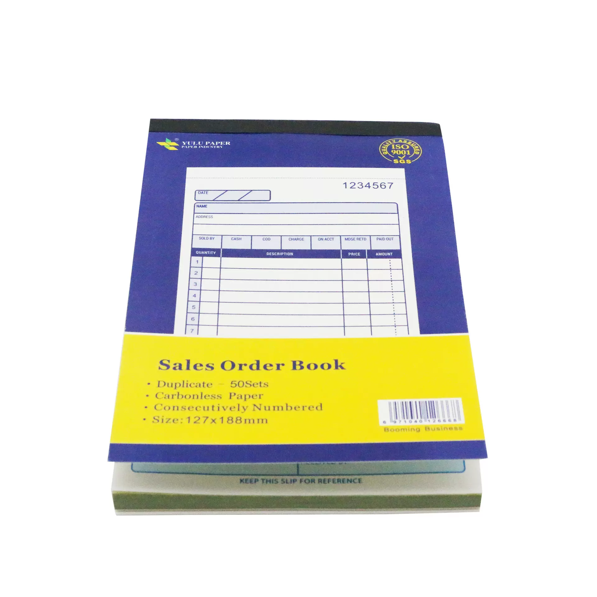 全英文收据RECEIPT2联50份SalesOrderBook国外销售单单据跨境出口