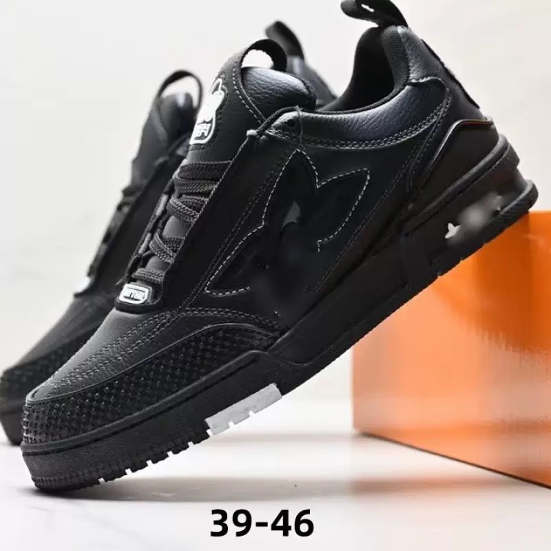 Nuevos zapatos deportivos de alto lujo de red negra L Clover Europa para hombres y mujeres zapatos de altura de suela gruesa zapatos de pan V