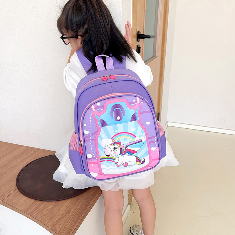 Mochila escolar para niños 4-8 años de edad mochila de jardín de infantes de gran capacidad impermeable Primer Grado mochila de dinosaurio mochila de estudiante de escuela primaria