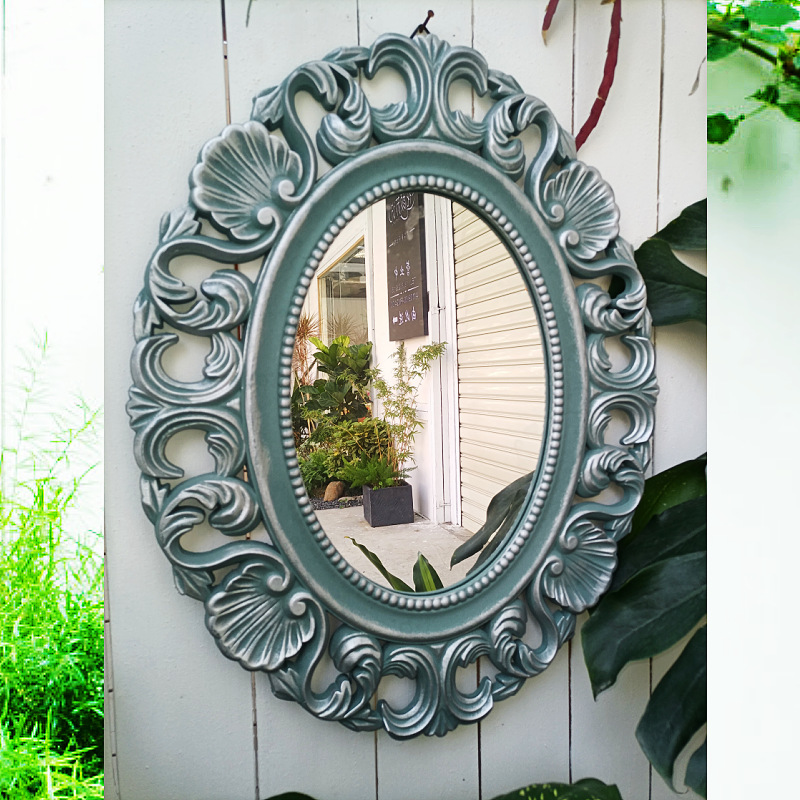 A형 은행나무 조각거울 블루