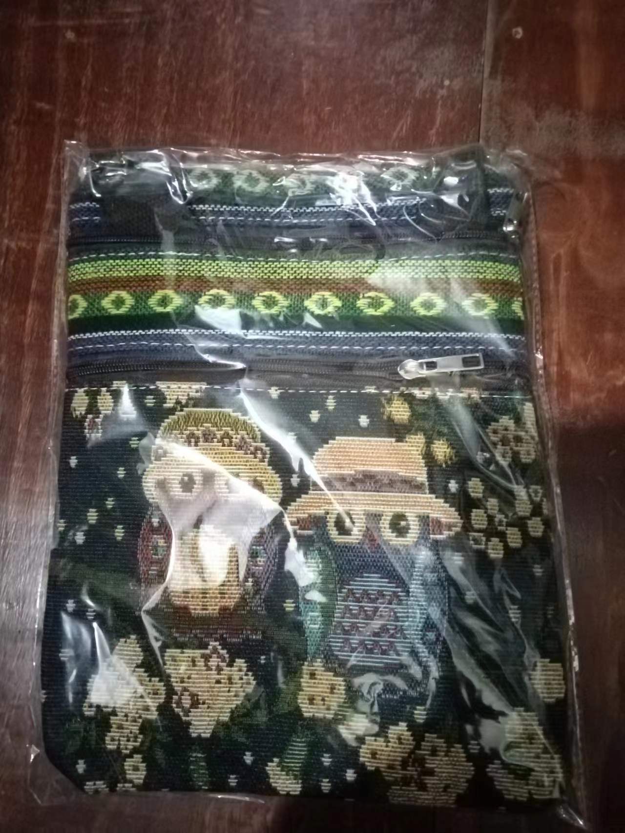 Estilo étnico bordado elefante dibujos animados bolsa de mensajero Dai bolsa de hombro de viaje de las mujeres teléfono móvil bolsa de hombro lateral