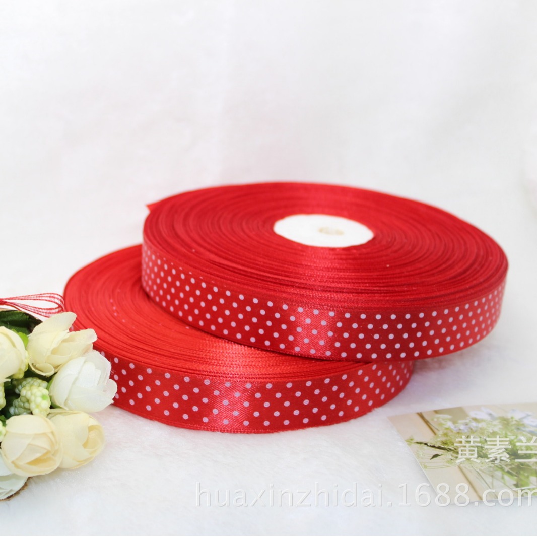 2厘米印刷DIY纺织涤纶带 糖果色蝴蝶结 缎带  涤纶带 辅料