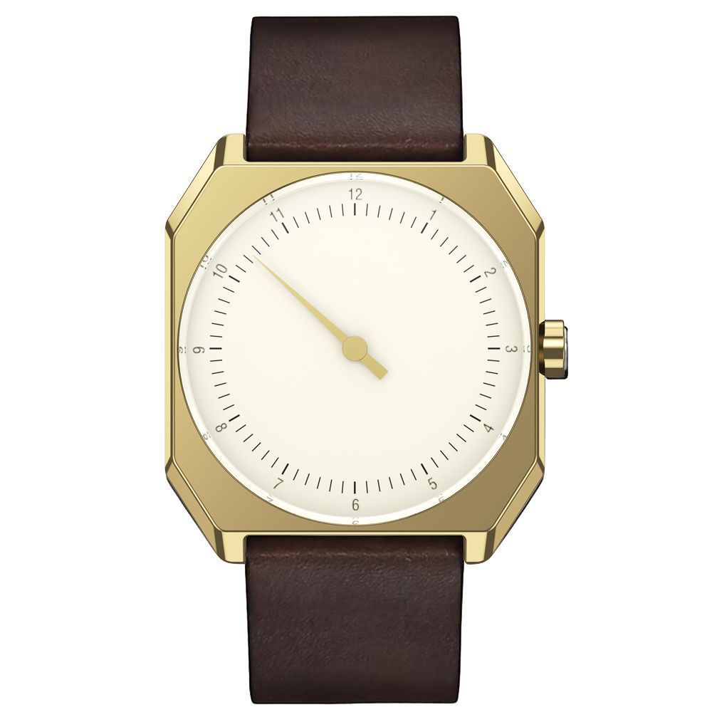Fashionable Retro Quartz Watch For Men With Protein Leather Strap_voghion.com
