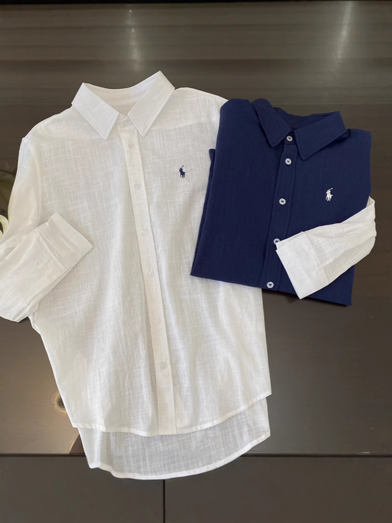 2025 Spring and Summer New Linen Shirt Sunscreen Women's Coat Pony Embroidered Cotton and Linen Loose Casual Slimming Women's Shirt 4