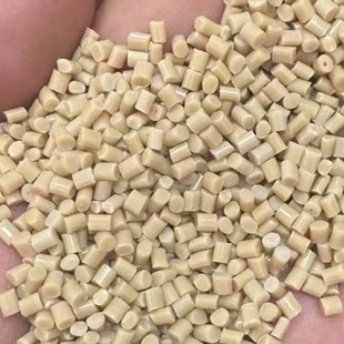 ABS beige impact 12 plastic particles can be made into large pieces without cracking
